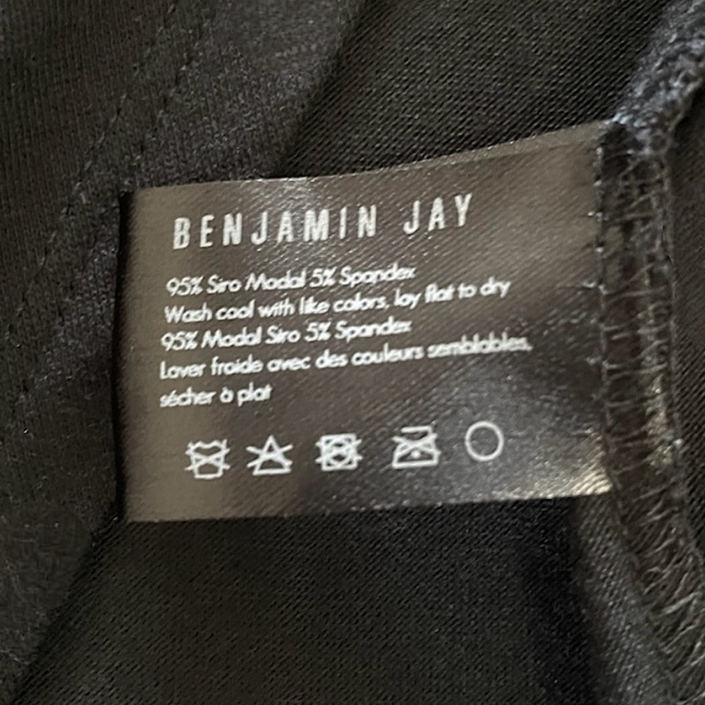 Benjamin Jay Long Sleeve Split Front Elegant Blac… - image 7